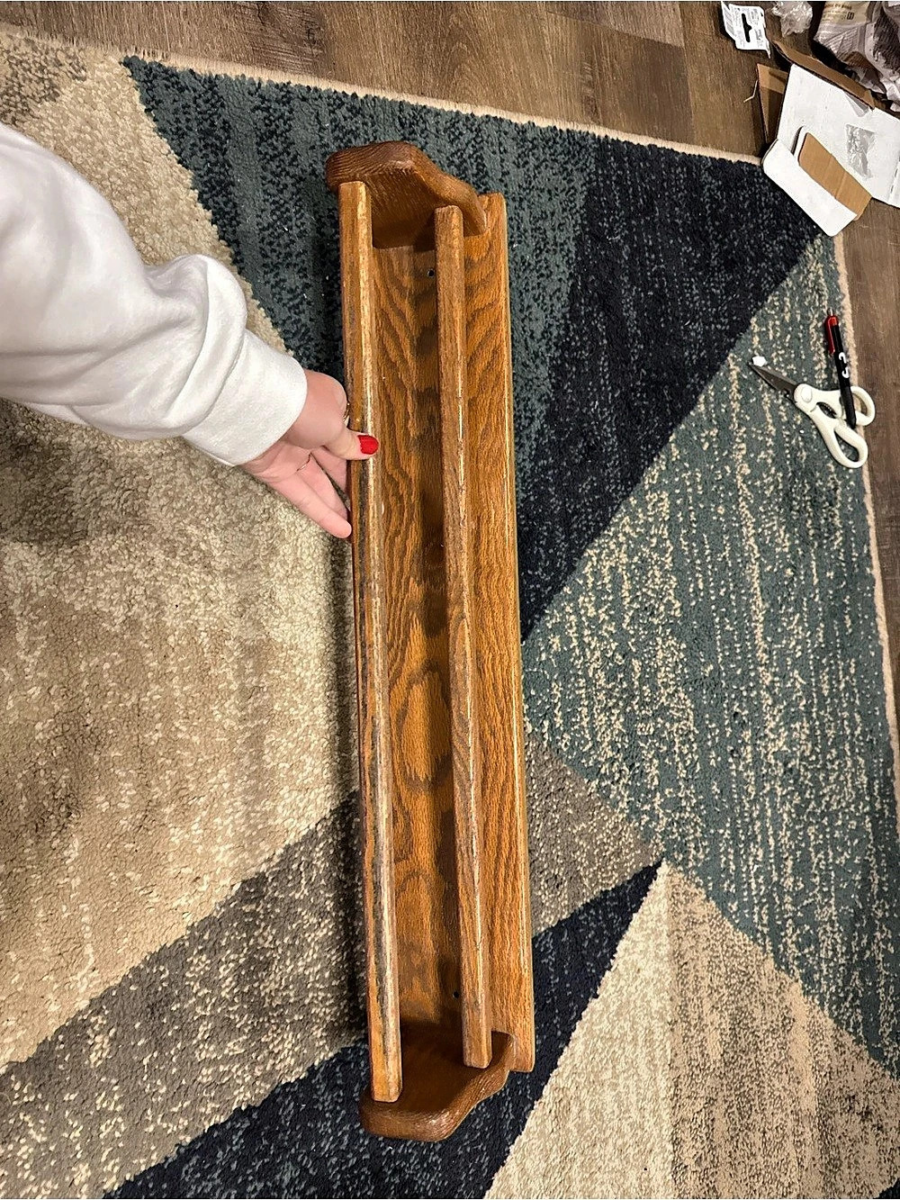 Wooden Wall-Mounted Quilt Rack